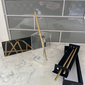 Everlasting Candle Co Bondi Base gold steel candlesticks (use with oil) 20.00